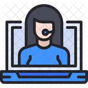 Female Agent Agent Customer Service Icon