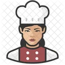 Female Asian Chef  Icon