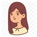 Girl Long Hair People Icon