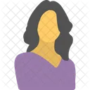 Faceless Female Avatar Icon