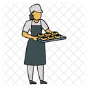 Female baker  Icon