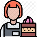 Female Baker Baker Worker Icon