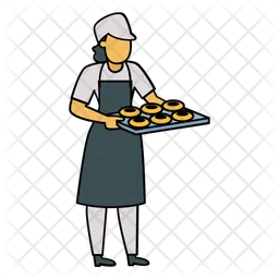 Female baker  Icon