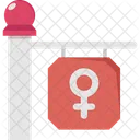 Banner Female Femenine Icon