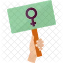 Female Banner Banner Poster Icon
