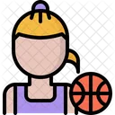 Female Basketball Player  Icon