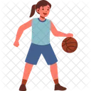Basketball Player Female Icon