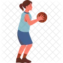 Basketball Player Female Icon
