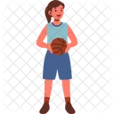 Basketball Player Female Icon