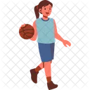 Basketball Player Female Icon