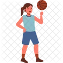 Basketball Player Female Icon