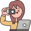 Female Blogger  Icon