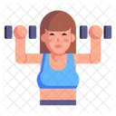 Female Bodybuilder  Icon