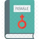 Female Book Woman Book Womens Day Icon
