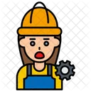 Builder Female Builder Avatar Icon