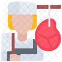 Female Butcher  Icon