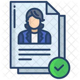 Female Candidate Profile  Icon