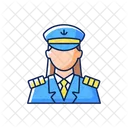Female Captain Female Captain Icon