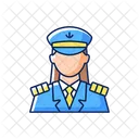 Female Captain Female Captain Icon