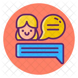 Female Chat  Icon