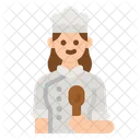 Female Chef Chef Cook Icon