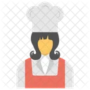 Female Cook Chef Icon