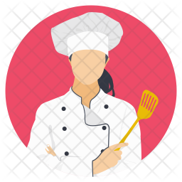 Download Female Chef Icon of Flat style - Available in SVG, PNG, EPS, AI & Icon fonts