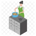 Professional Chef Female Chef Culinary Artist Icon
