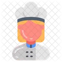 Female Chef Chef Cook Icon