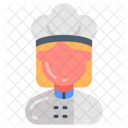Female chef  Icon