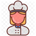 Female Chef Chef Cook Icon
