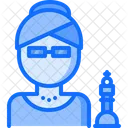 Female Chess Player  Icon