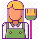 Female Cleaner Cleaner Maid Icon