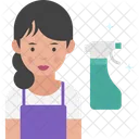 Female Cleaner  Icon