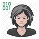 Female Computer Programmer Female Computer Icon
