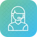 Female Consultant Customer Icon