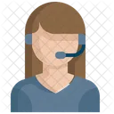 Female Consultant Customer Icon