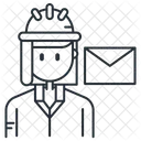 Construction Outline Contractor Icon