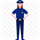 Female Cop  Icon