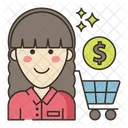 Female Customer  Icon
