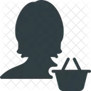 Female Customer User Icon