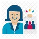 Female Customer Officer Customer Officer Cco Icon