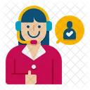 Female Customer Operator Customer Operator Customer Service Icon