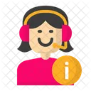 Female customer service  Icon