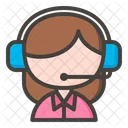 Female Customer Service Icon