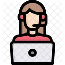 Technical Support Call Center Communication Icon