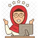 Female Customer Support Customer Support Man Customer Service Icon
