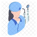 Female Dentist Woman Icon