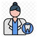 Dentist Doctor Woman Icon