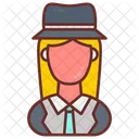 Female detective  Icône
